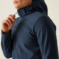 Regatta Navigate Hooded Softshell Navy/Blue XL