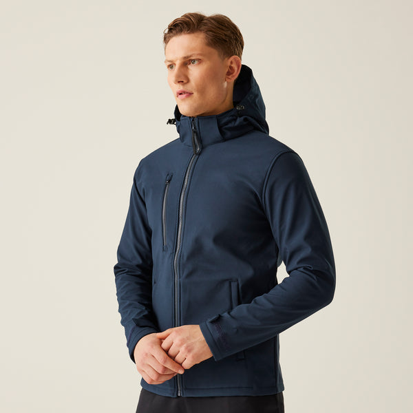 Regatta Navigate Hooded Softshell Navy/Blue XL