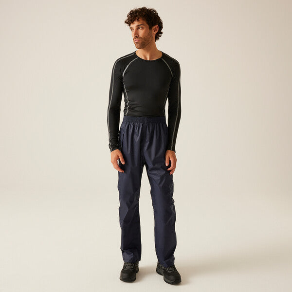 Regatta Breathable Waterproof Over Trouser  Navy XL