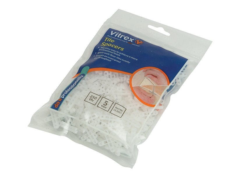 Vitrex 10 2041 Floor Tile Spacers 4.00mm Pack of 250 Main Image