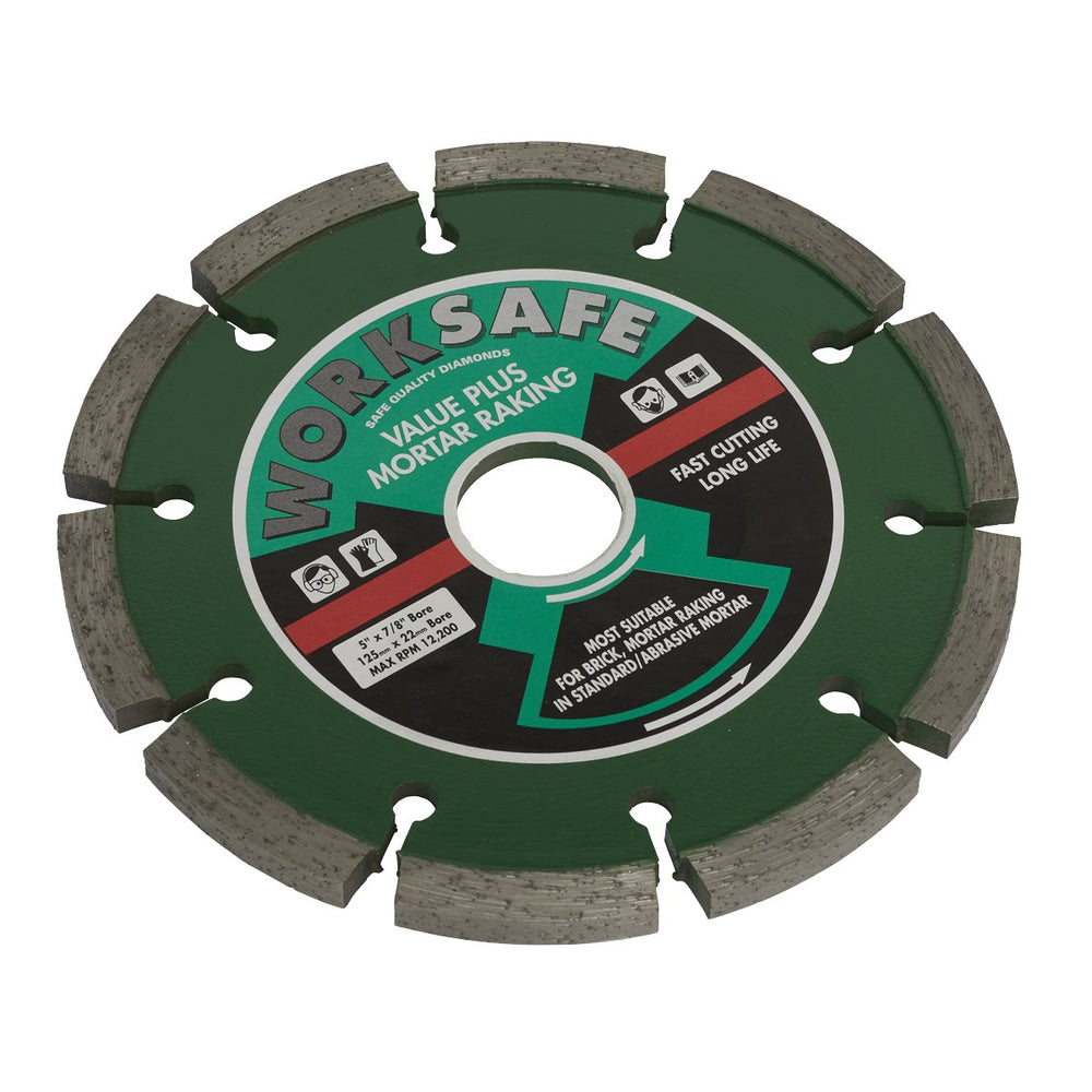 Sealey Value Plus Diamond Blade Ø125 x 22mm Main Image