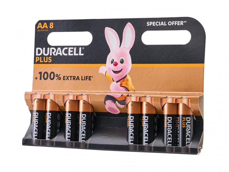 XMS Duracell AA Battery Pack (8 Pack) Main Image [src:xms26duraa.jpg@20260409130119]