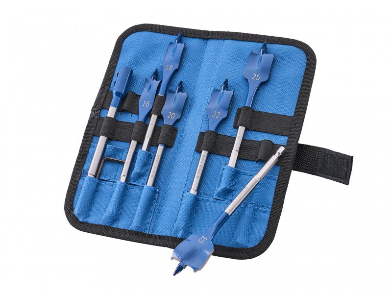 XMS Bosch 7 Piece Flat Bit Self Cut Speed Spade Set Main Image [src:xms26flatbit.jpg@20260409130123]