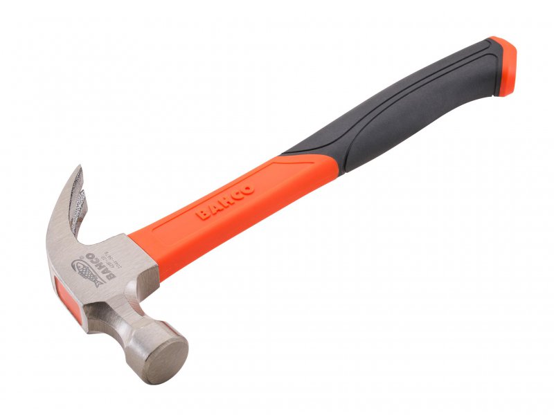 XMS Bahco 567g (20oz) Fibreglass Claw Hammer Main Image [src:xms26hammer.jpg@20260409130132]