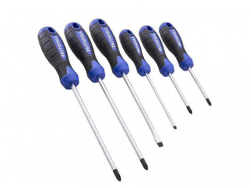 XMS Faithfull 6 Piece Soft Grip Screwdriver Set Main Image [src:xms26sdset6.jpg@20260409130204]