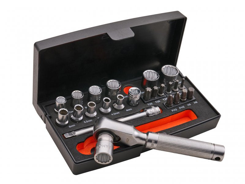 XMS Bahco Special Edition 1/4in Socket Set Main Image [src:xms26sl25.jpg@20260409130216]