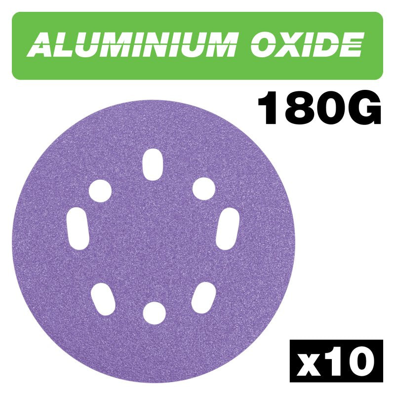 TREND AB/125/180A RANDOM ORBITAL SAND DISC 125 X 180G 10PC Main Image