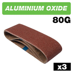 TREND AB/B75/80A SANDING BELT 75 X 457MM 3 PACK Main Image