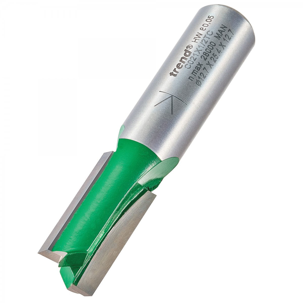TREND C021X1/2TC TWO FLUTE 12.7MM DIA X 25.4MM CUT   Main Image