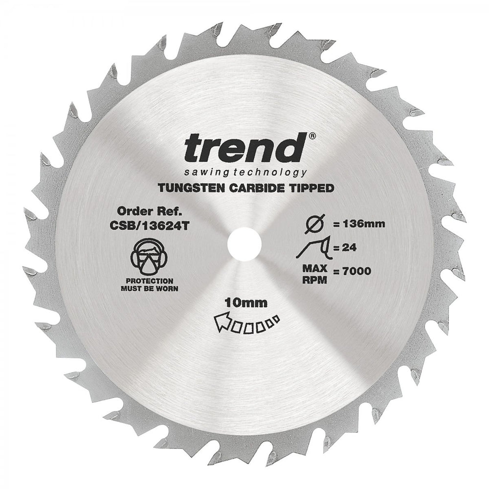 TREND CSB/13624T CRAFT SAW BLADE 136 X 24T X 10 THIN Main Image