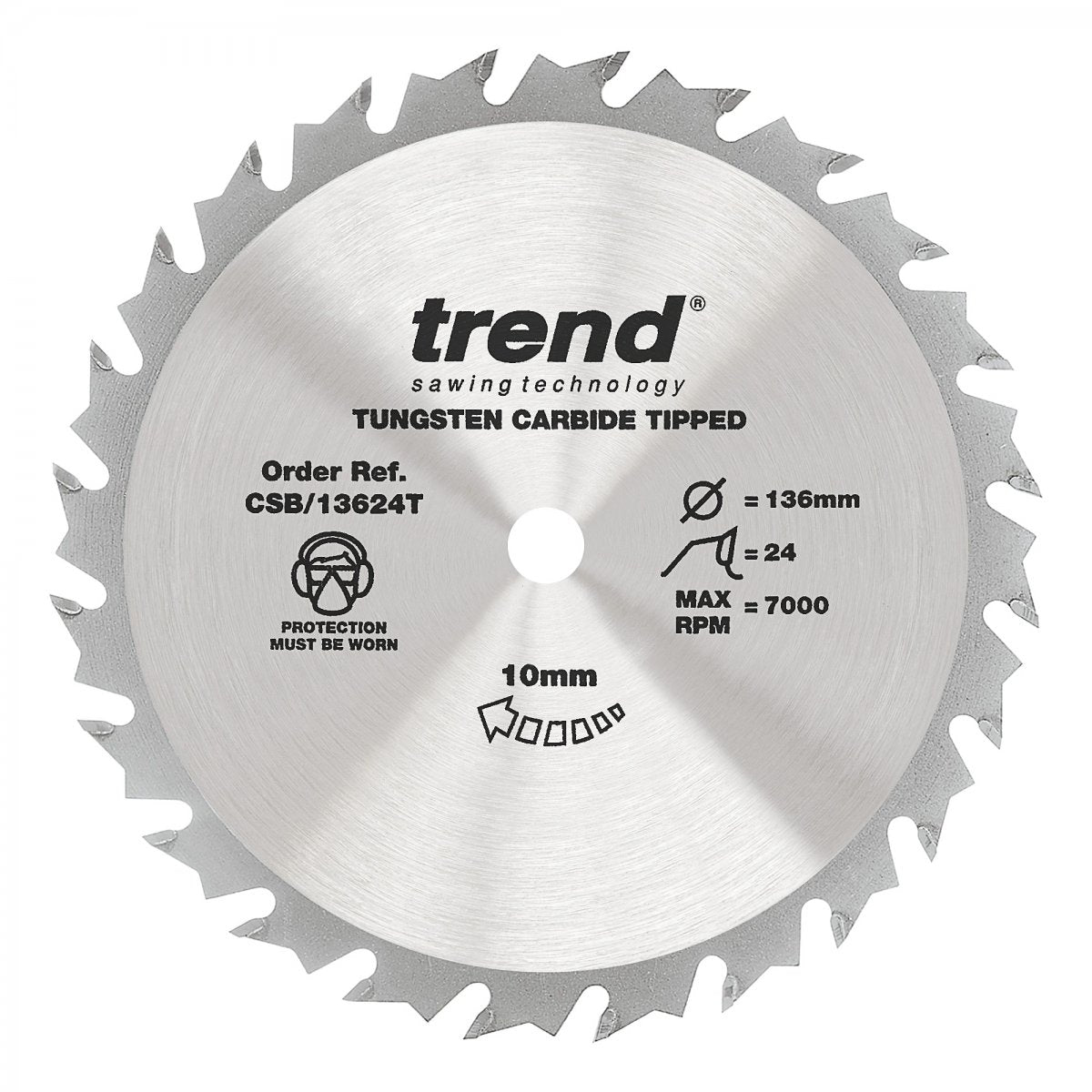 TREND CSB/13624T CRAFT SAW BLADE 136 X 24T X 10 THIN Main Image
