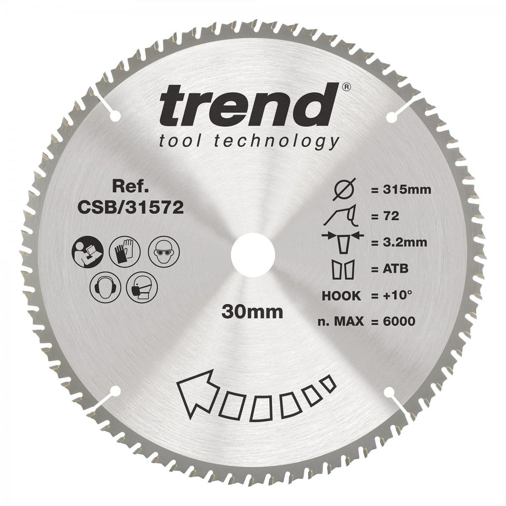 TREND CSB/31572 CRAFT SAW BLADE 315MM X 72T X 30MM Main Image