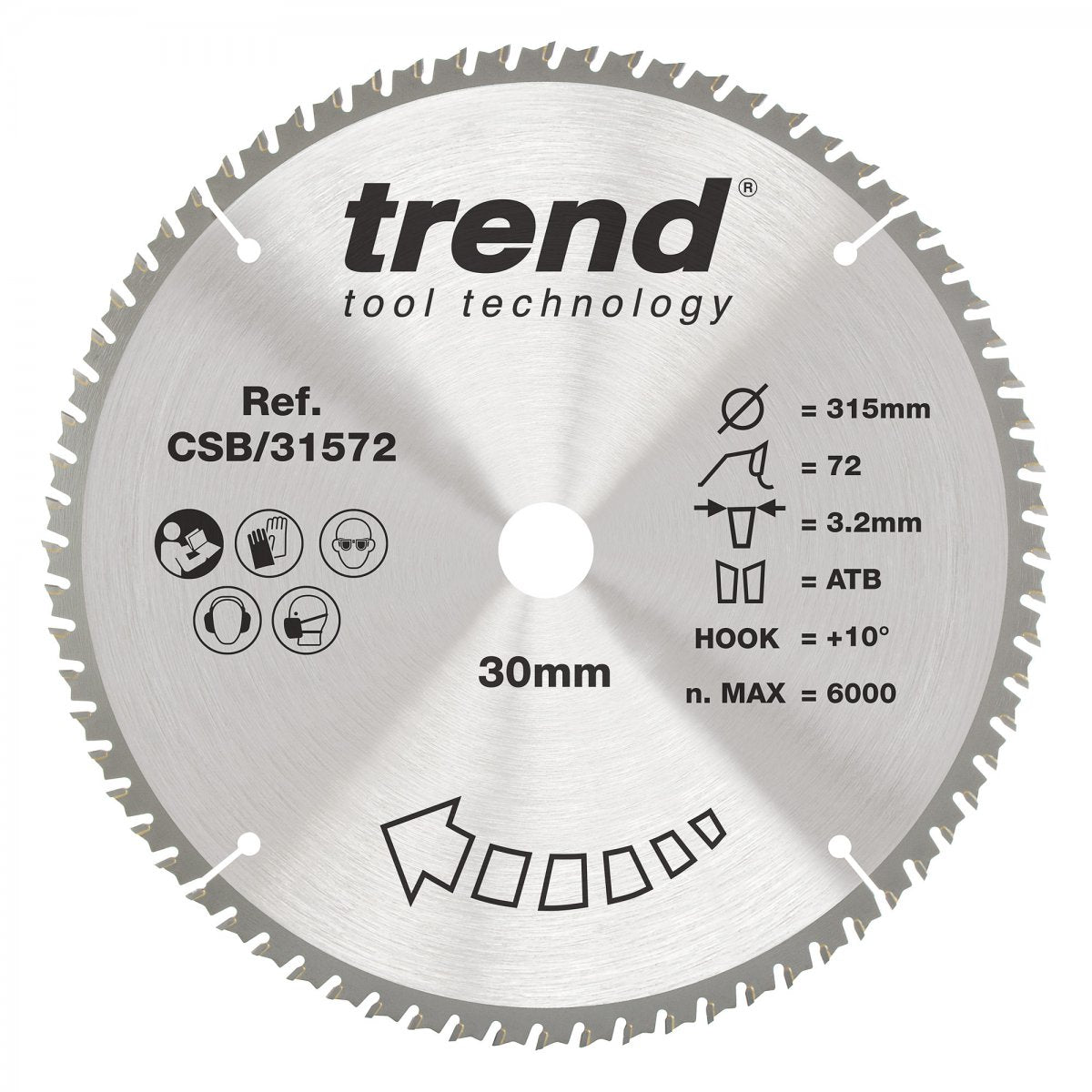 TREND CSB/31572 CRAFT SAW BLADE 315MM X 72T X 30MM Main Image