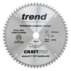 TREND CSB/CC30564 CRAFT BLADE CC 305MM X 64T X 30MM Main Image