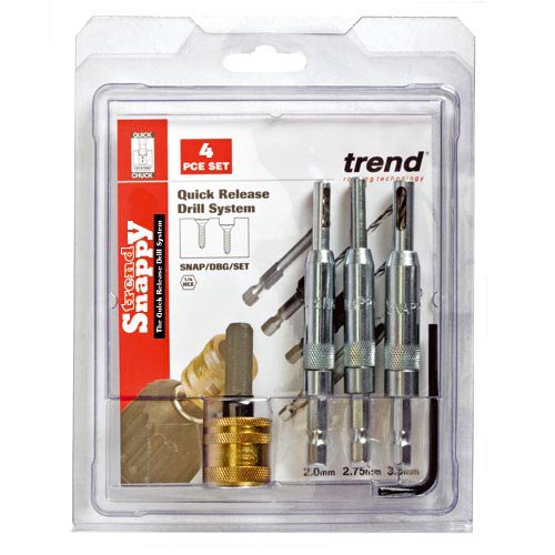 TREND SNAP/DBG/SET SNAPPY DRILL BIT GUIDE 4PC SET      Main Image