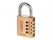 ABUS 165/40 40mm Solid Brass Body Combination Padlock (4 Digit) Carded