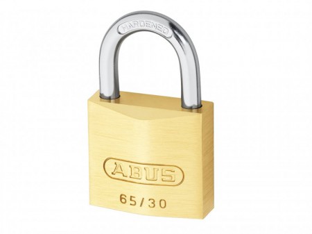 ABUS 65/30 30mm Brass Padlock Twin Carded