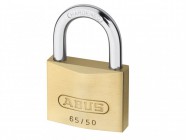ABUS 65/50 50mm Brass Padlock Twin Pack Carded