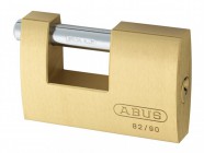 ABUS 82/90 90mm Monoblock Brass Shutter Padlock