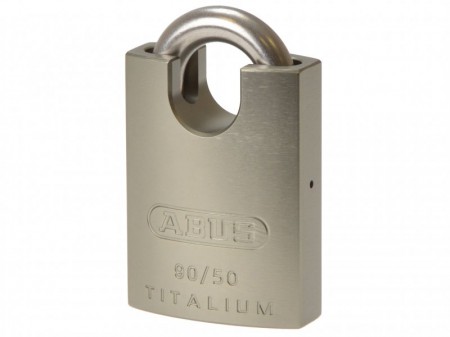 ABUS 90RK/50 Titalium Padlock Closed Stainless Steel Shackle Carded