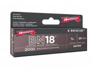 Arrow BN1812B Head Brad/ Nails 20mm Brown Pack 2000
