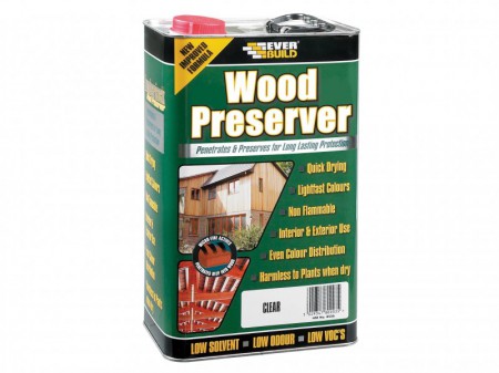 Everbuild Wood Preserver Fir Green 5 Litre