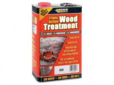 Everbuild Triple Action Wood Treatment 5 Litre