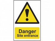 Danger Site Entrance - PVC 400 x 600mm