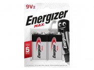 XMS Energizer MAX 9V Alkaline Batteries (Pack 2)