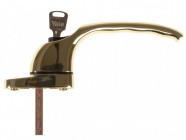 Yale Locks PVCu Window Handle Polished Brass Finish YWHLCK40N-PB