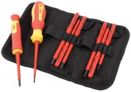 DRAPER Expert 10 Piece VDE Approved Fully Insulated Interchangeable Blade Screwdriver Set