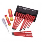 DRAPER Expert 18 Piece VDE Approved Fully Insulated Interchangeable Blade Screwdriver Set