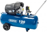 DRAPER 100L 230V 2.2kW (3hp)  V-Twin Air Compressor