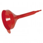 Sealey Flexi-Spout Funnel Medium 200mm with Filter