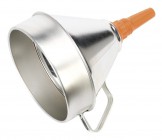 Sealey Funnel Metal with Filter 200mm