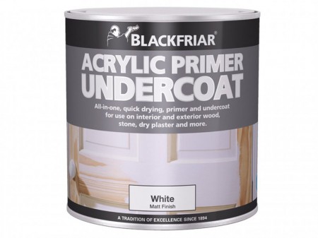 Blackfriar Quick Drying Acrylic Primer Undercoat White 250ml