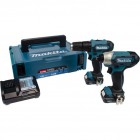 Makita 12v max Twin pack Combi Drill TD110D Impact Driver 2 x 2 Ah Batteries Charger and Macpack Case