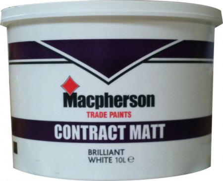Macpherson 10 Litre Magnolia Contractors  Matt Emulsion *Obliterating*